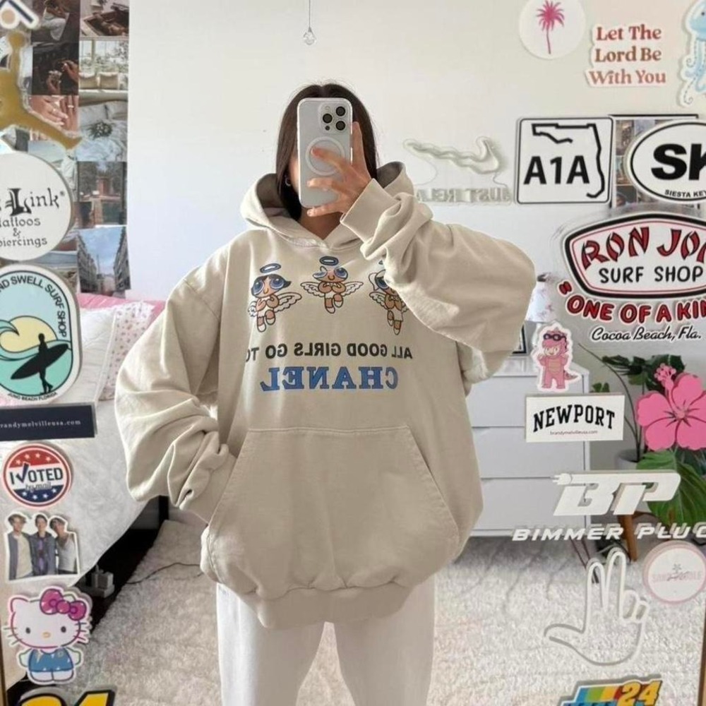 Mega Yacht Chanel powder puff girls hoodie